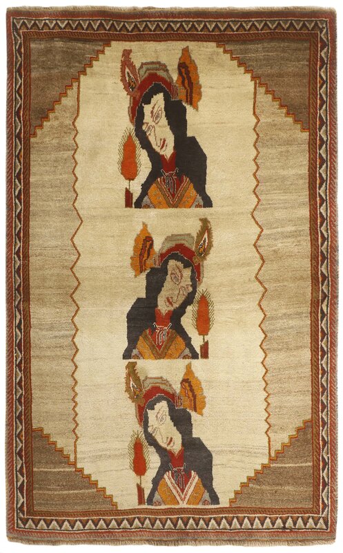 Kashghai Old Figural 117x185