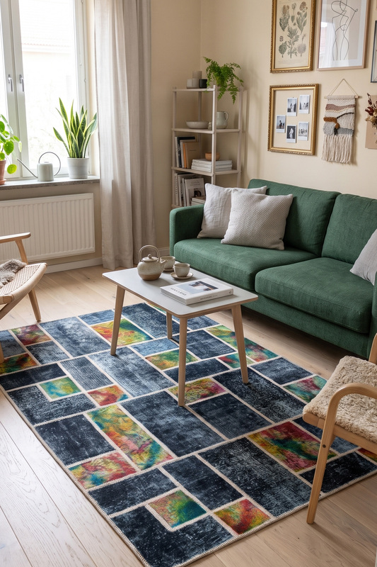  Patchwork svart