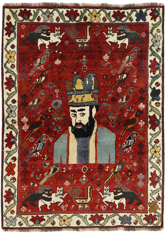 Kashghai Old Figural 122x168