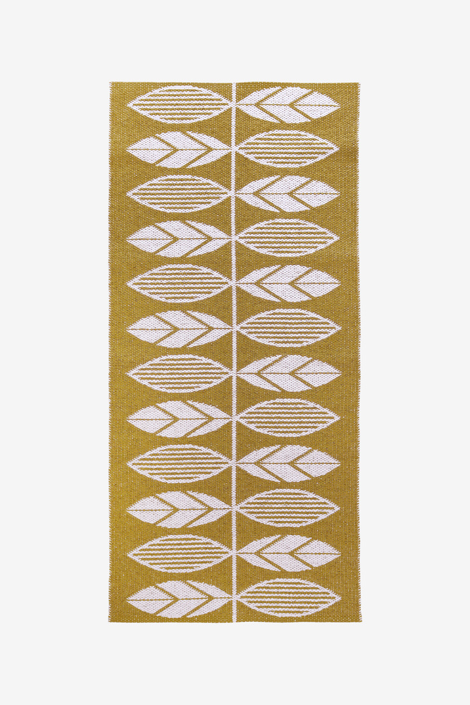 Plastmatta-Delsbo-gul-Matt-Tema