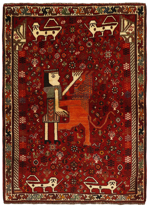 Kashghai Old Figural 123x163